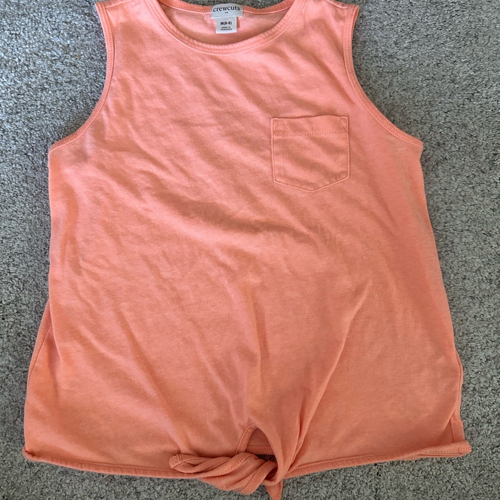 Crewcuts J.Crew Girl’s Coral front tie Tee